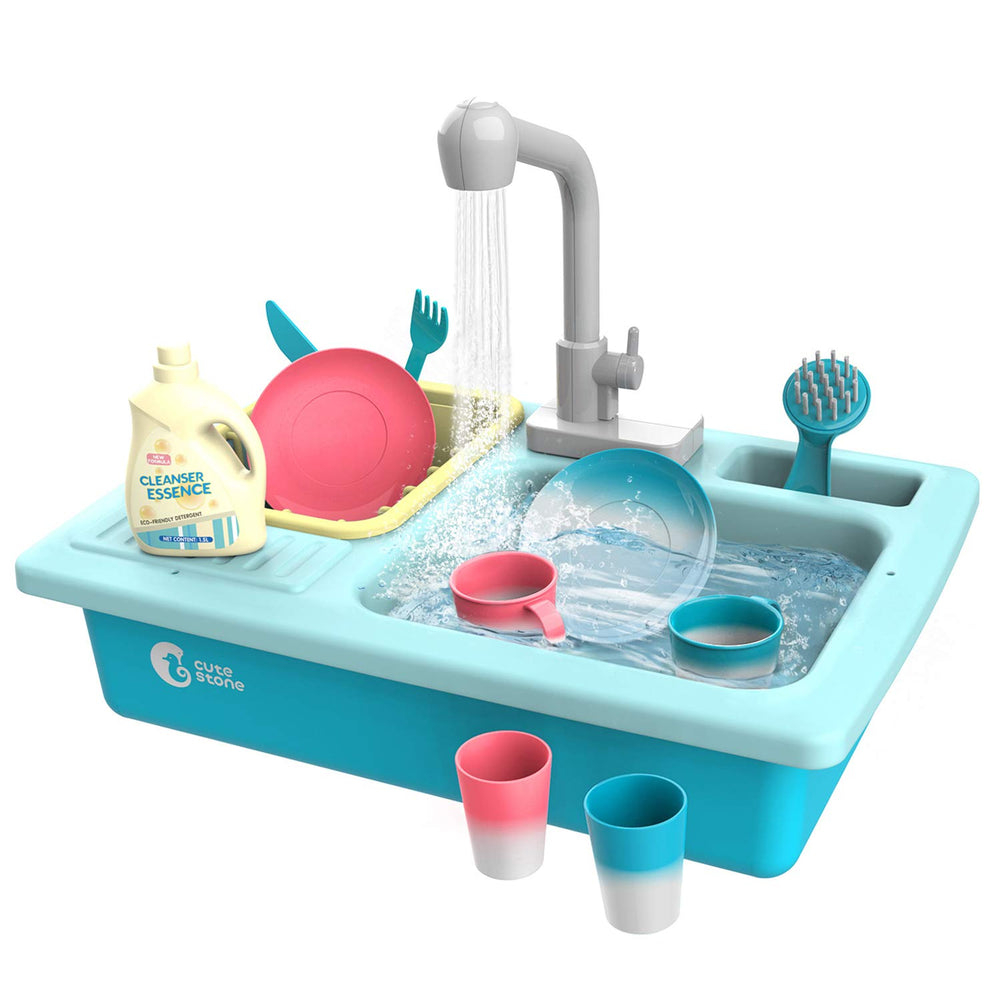 CUTE STONE Color Changing Kitchen Sink, blue